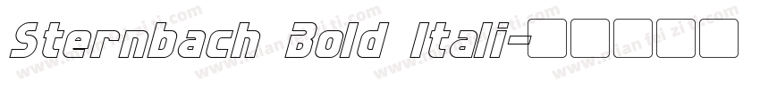 Sternbach Bold Itali字体转换